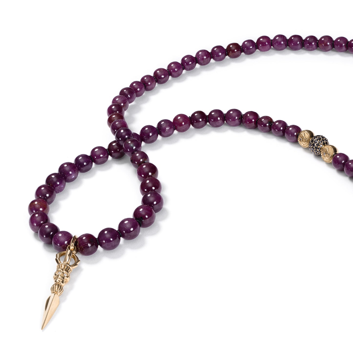 Pavè Skull Purpa Pendant