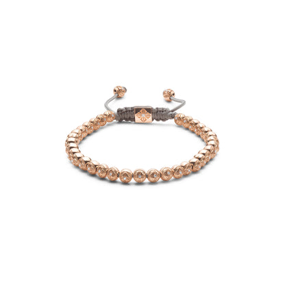 4mm SHAMBALLA® Non-Braided Bracelet in 18K rose gold with G/VS diamonds, by Shamballa Jewels