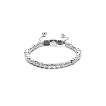 4mm SHAMBALLA® Non-Braided Bracelet in 18K white gold with G/VS diamonds, by Shamballa Jewels
