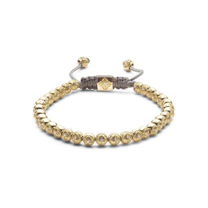 4mm SHAMBALLA® Non-Braided Bracelet in 18K yellow gold with G/VS diamonds, by Shamballa Jewels