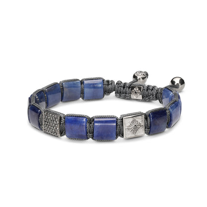 10mm SHAMBALLA® Lock Bracelet in 18K black rhodium plated white gold with black diamonds, by Shamballa Jewels