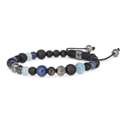 Multisize SHAMBALLA® Non-Braided Bracelet in 18K black rhodium plated white gold, by Shamballa Jewels