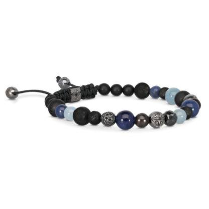 Multisize SHAMBALLA® Non-Braided Bracelet in 18K black rhodium plated white gold, by Shamballa Jewels