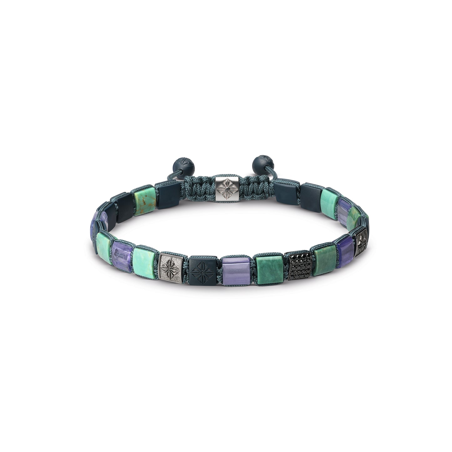 6mm Lock Bracelet in 18K black rhodium plated white gold, by Shamballa Jewels