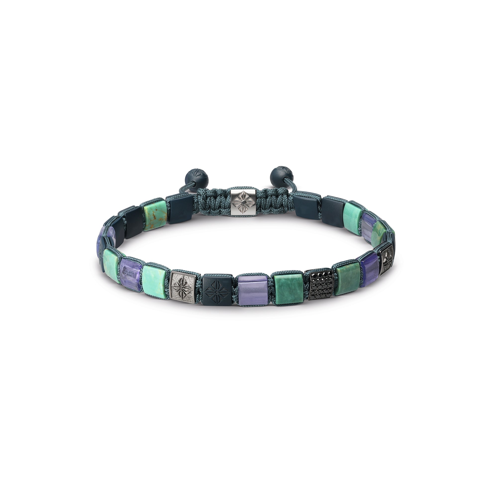 6mm Lock Bracelet in 18K black rhodium plated white gold, by Shamballa Jewels