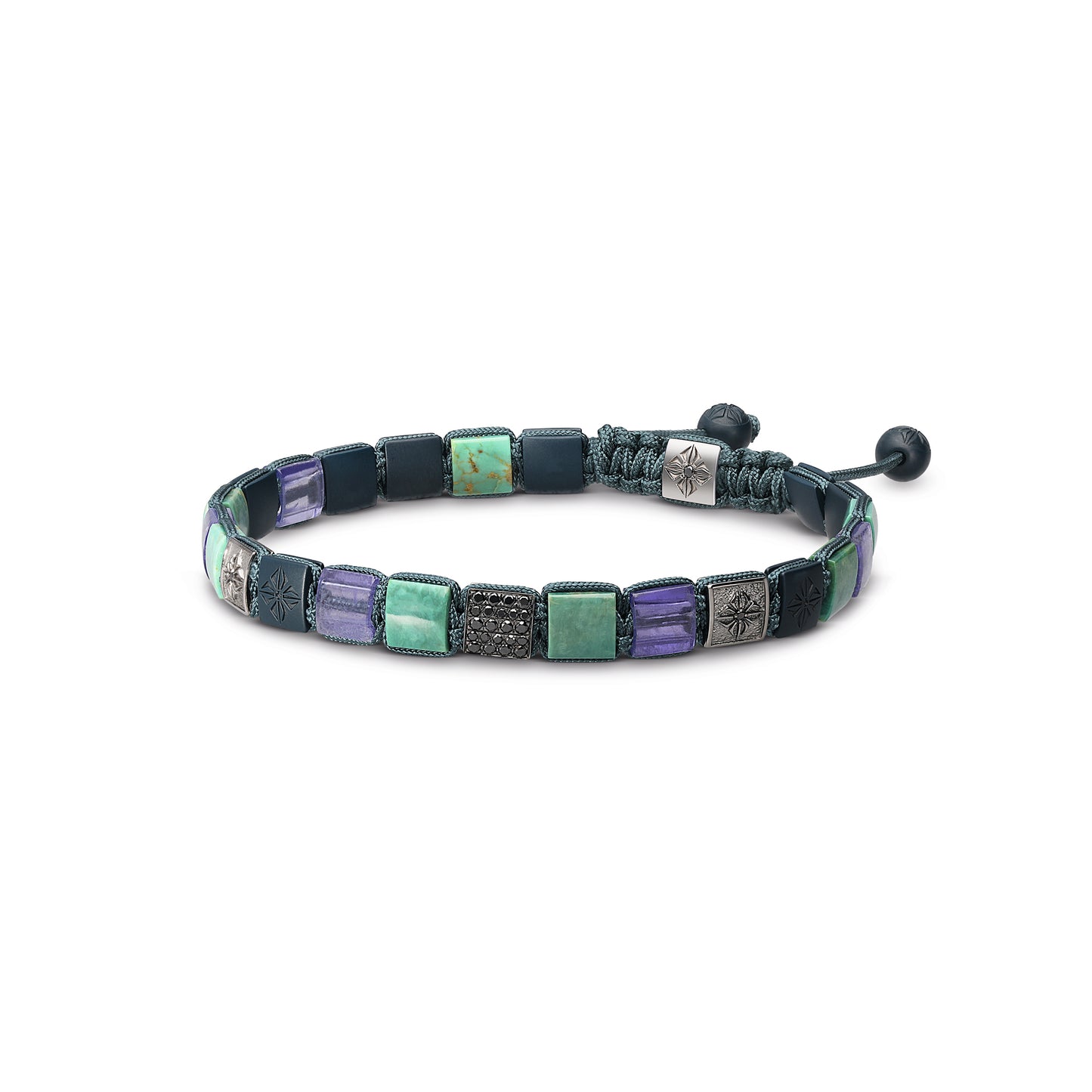 6mm Lock Bracelet in 18K black rhodium plated white gold, by Shamballa Jewels