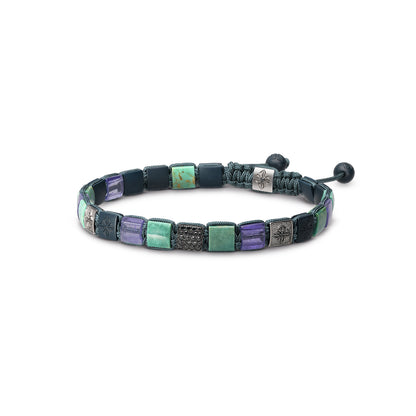 6mm Lock Bracelet in 18K black rhodium plated white gold, by Shamballa Jewels