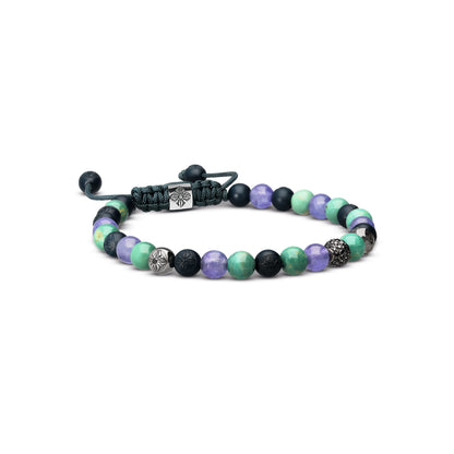 6mm Non-Braided Bracelet in 18K black rhodium plated white gold, by Shamballa Jewels