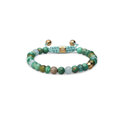 6mm Non-Braided Bracelet in 18K yellow gold, by Shamballa Jewels