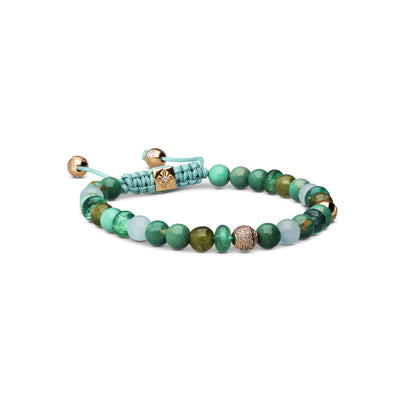 6mm Non-Braided Bracelet in 18K yellow gold, by Shamballa Jewels