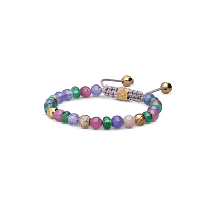 Multisize Non-Braided Bracelet in 18K yellow gold, by Shamballa Jewels