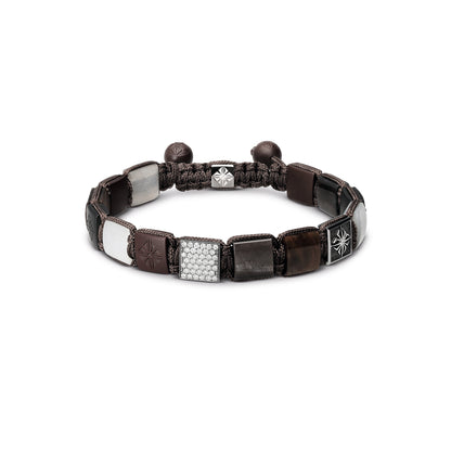 10mm Lock Bracelet in 18K black rhodium plated white gold, by Shamballa Jewels