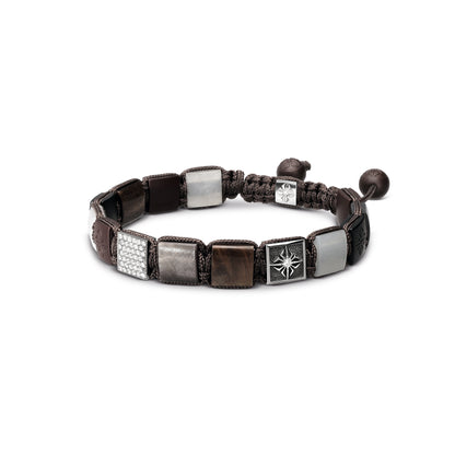 10mm Lock Bracelet in 18K black rhodium plated white gold, by Shamballa Jewels