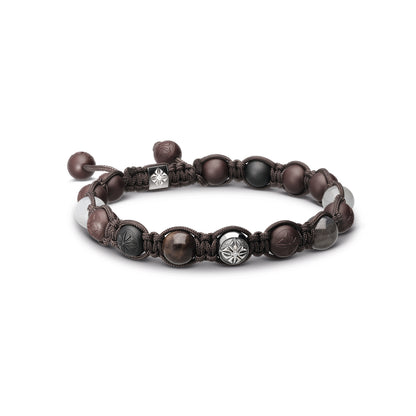 8mm Braided Bracelet in 18K black rhodium plated white gold, by Shamballa Jewels