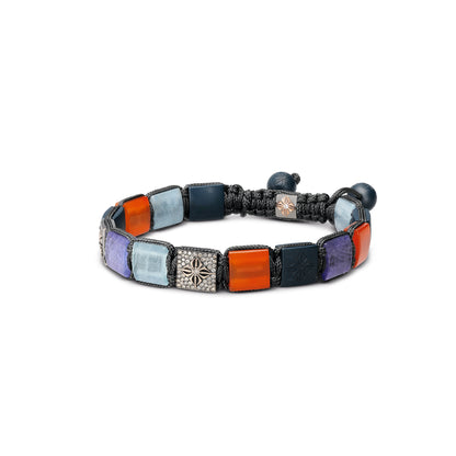 10mm Lock Bracelet in 18K black rhodium plated rose gold, by Shamballa Jewels