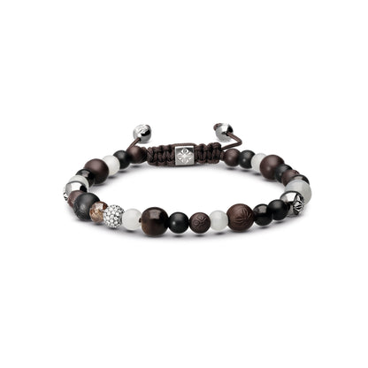 Multisize Non-Braided Bracelet in 18K black rhodium plated white gold, by Shamballa Jewels