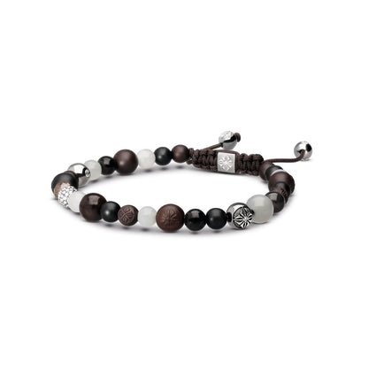 Multisize Non-Braided Bracelet in 18K black rhodium plated white gold, by Shamballa Jewels