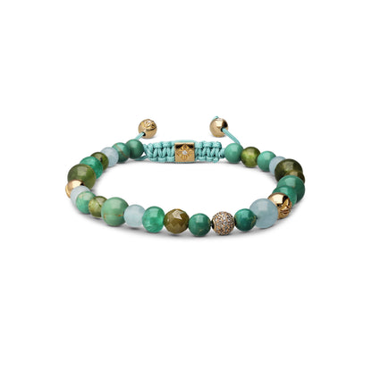 Multisize Non-Braided Bracelet in 18K yellow gold, by Shamballa Jewels