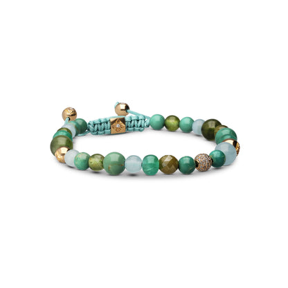 Multisize Non-Braided Bracelet in 18K yellow gold, by Shamballa Jewels