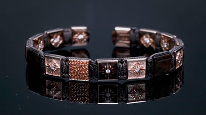 Lock Cuff With Braiding