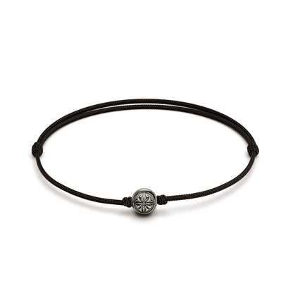 6mm Orb Bracelet in 18K black rhodium plated gold, by Shamballa Jewels