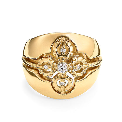 Meucci Ring in 18K yellow gold, by Shamballa Jewels