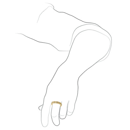 SOS Band ring in 18K yellow gold with diamonds, by Shamballa Jewels