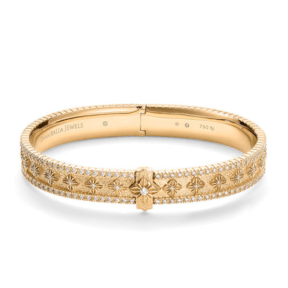 SOS Alliance Bangle bracelet in 18K yellow gold, by Shamballa Jewels
